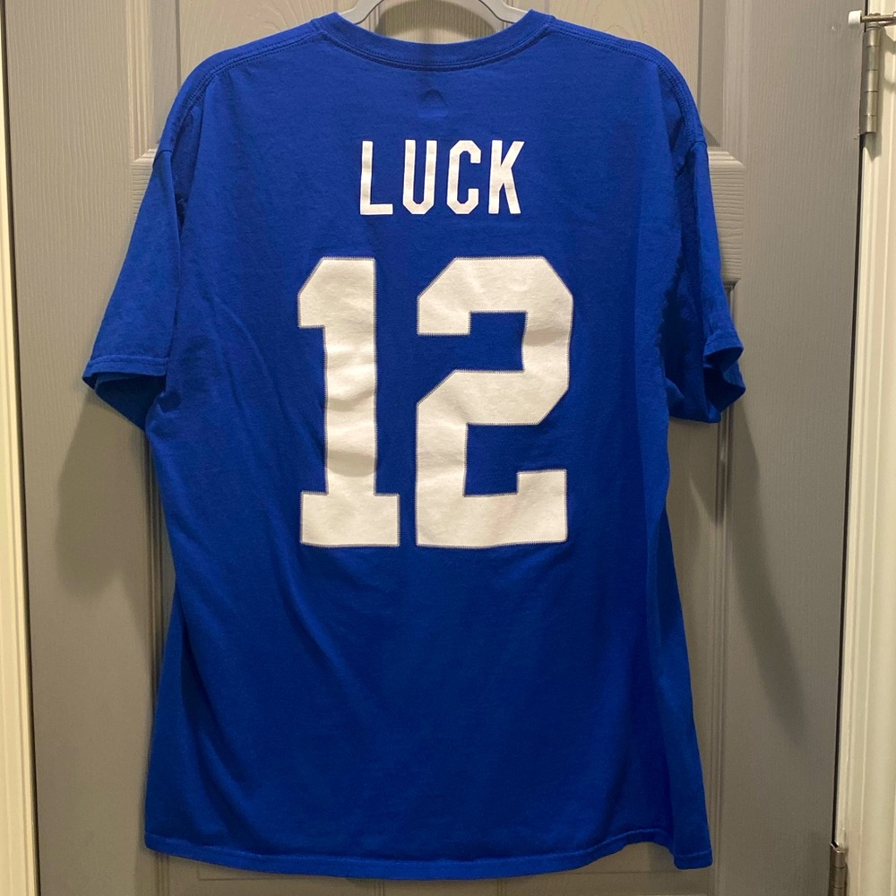 Majestic Mens Colts 12 Luck T-shirt SZ XL